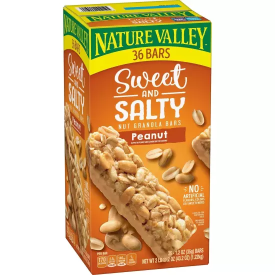 Nature Valley Sweet & Salty Nut Peanut Granola Bars, 36 ct.