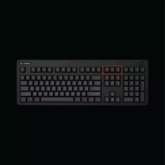 Topre REALFORCE R3/R3S US/JP Black Keycaps (3 keys) Print Screen/Scroll/Pause