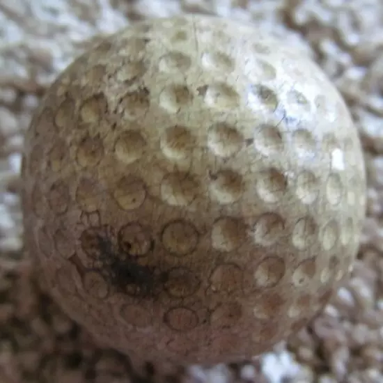 EARLY DIMPLE GOLF BALL-THE SUPER HARLEQUIN CIRCA 1920'S