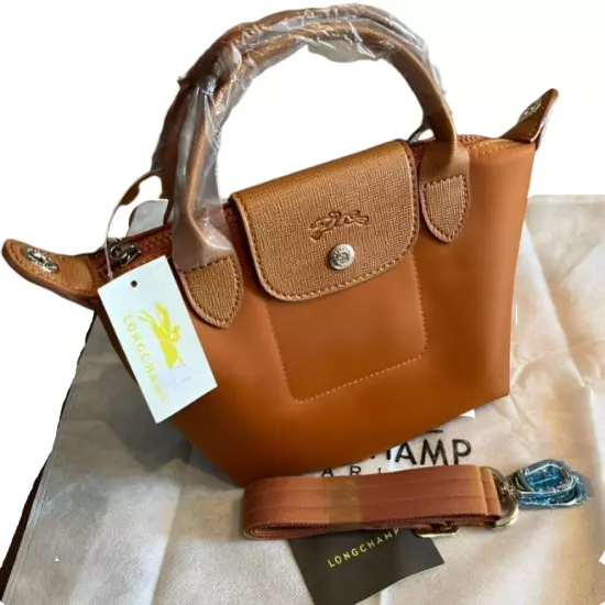 Longchamp Le Pliage Neo Camel Shoulder Tote Bag XS New 13