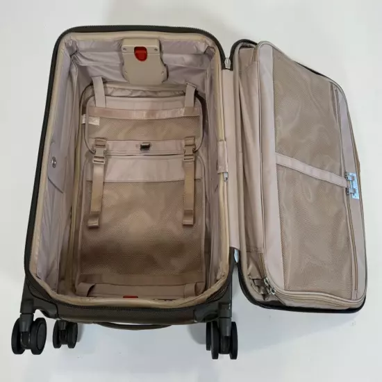 Briggs & Riley Baseline Global Carry-On Spinner Suitcase Luggage Olive New