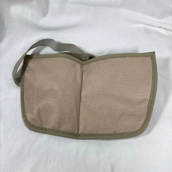 Eagle Creek Khaki Undercover Money Belt 2-zippers Elastic Adjustable Waist Band