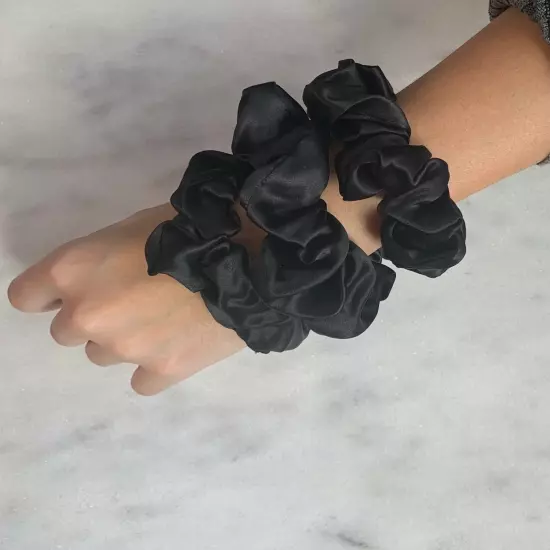 Celestial Silk Scrunchies for Hair - Pure Mulberry Silk Hair Ties 3 Piece Set