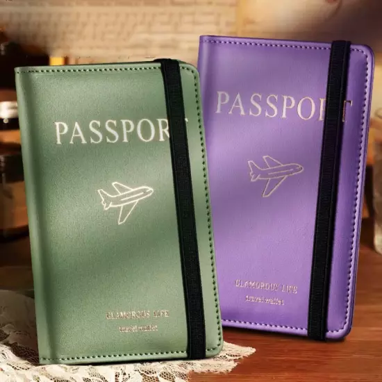 Ultra-thin Passport Bag RFID Travel Passport Case Credit Card Holder Travel