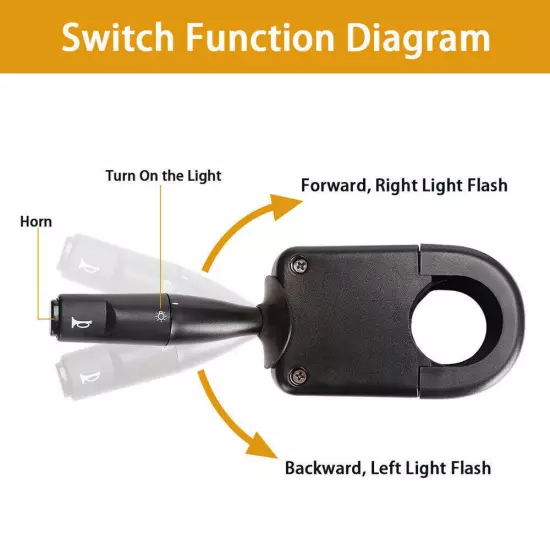 For Golf Cart LED Light Turn Signal Kit with Horn Brake Hazard Light Switch 12V