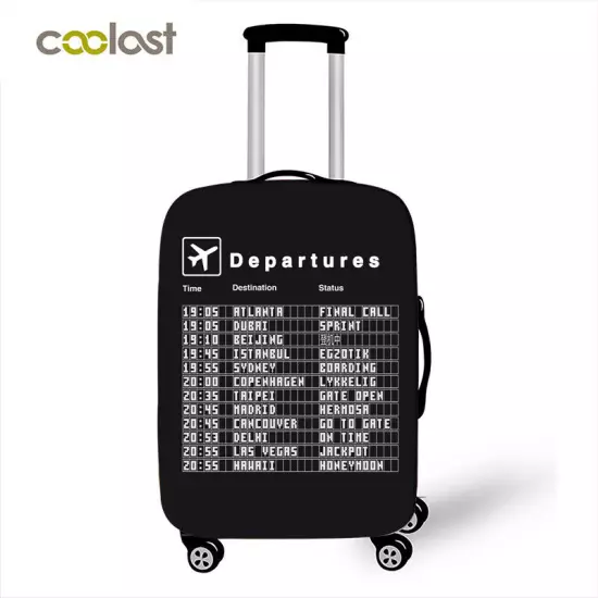 Elastic Printed Airplane Luggage Suitcase Cover Protector Anti Scratch Bags