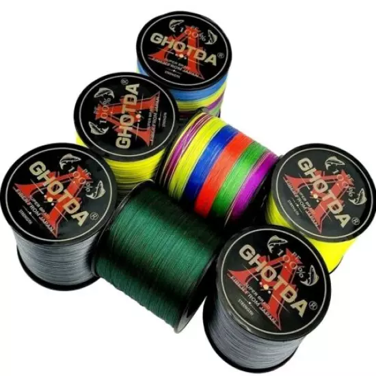 300M Multifilament Fishing Line 12 Strands Braided Super Strong PE Fibers Japan