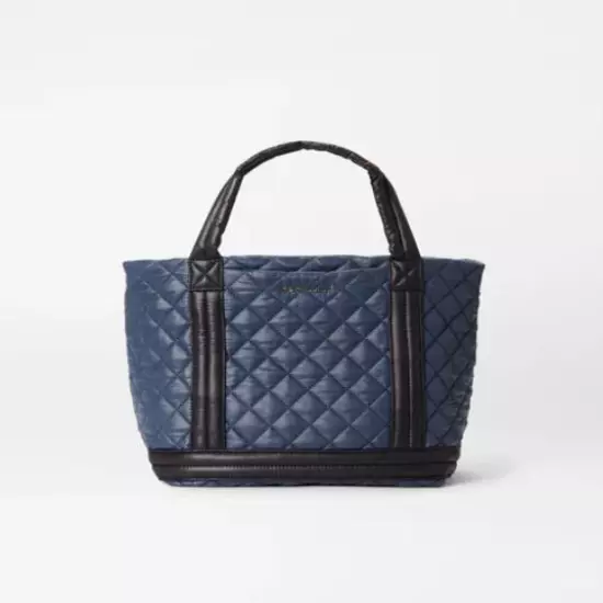 MZ WALLACE Empire quilted nylon small tote - Navy blue (No long strap)