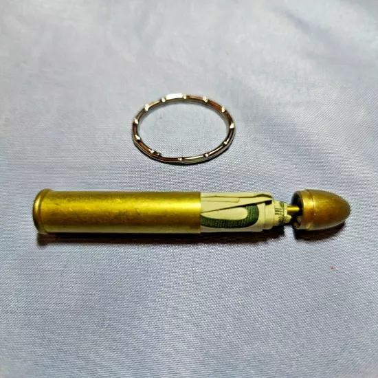 44 Mag Bullet Style Keychain Stash Cavity No cash incl for mrpotts773