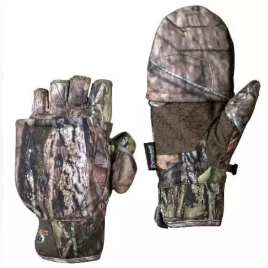 Mens Med 3M Pop Top Mossy Oak Breakup Glomitts Thinsulate Insulated Gloves Camo