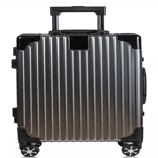 CHAMPS Elite 20” Aluminum Hardside Carry-on Spinner Luggage, Gray