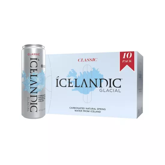 12 Count, Icelandic Glacial Sparkling Water, Tahitian Lime, 500 ml