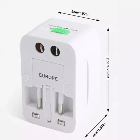 International Universal Travel Power Adapter Convertor Plug Power US/UK/AU/EU UK