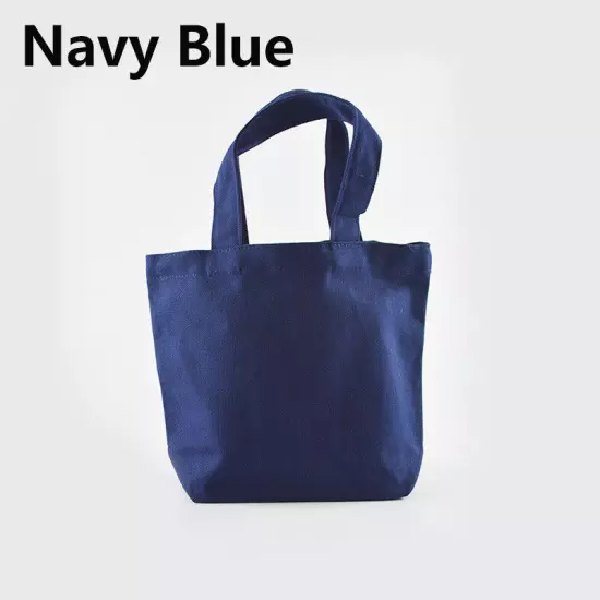 Foldable Shopping Bag Lunch Bags Canvas Tote Small Handbag Grocery Food Storage