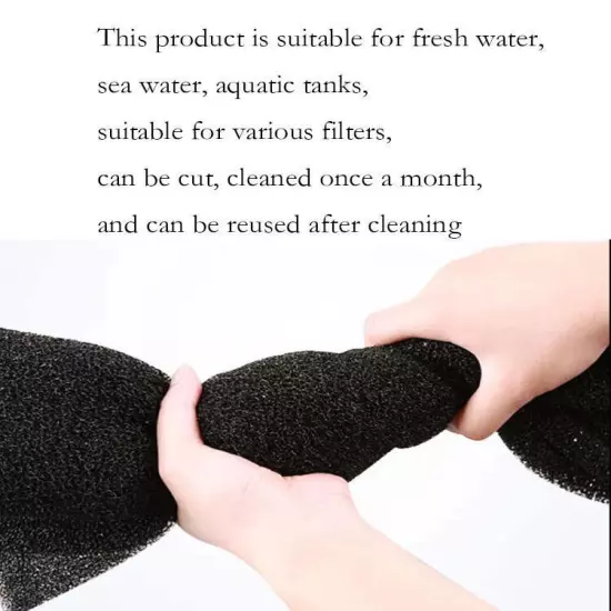 Aquarium Filter Bio Sponge Biochemical Cotton Fish Tank Pond Foam Sponge Filter