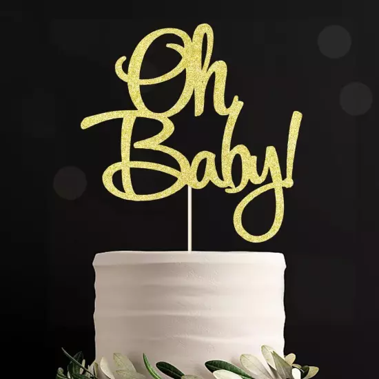 Oh Baby Cake Topper - Baby Shower For boys and girls