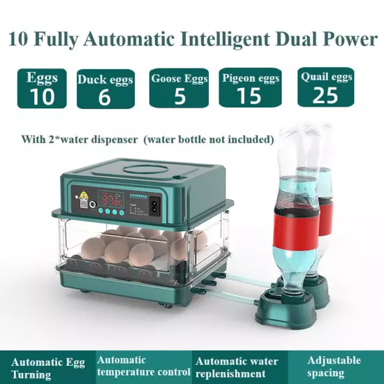 Egg Incubator for Hatching Egg Full Automatic Turning Duck Chicken Quail Egg NEW