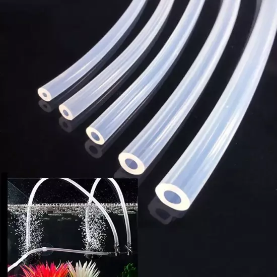 16ft Flexible Silicone Oxygen Hose Pipe Tube Aquarium Fish Tank Air Pump Tubing