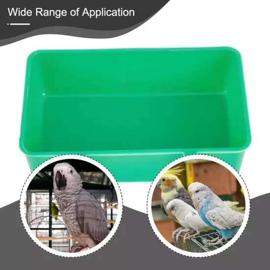 1x Large Bird Water Bath Tub/Pet Bird Bowl/Parrot Parakeet Birdbath Cage Hanging