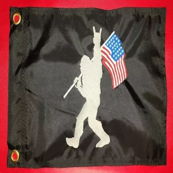 Custom Patriotic Bigfoot 12"x18" Safety Flag ATV UTV Kayak TRUCK