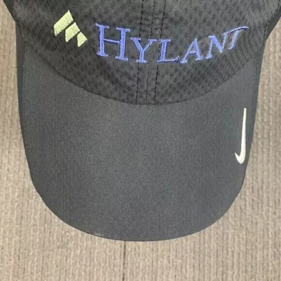 Nike Golf Hylant Hat Baseball Cap Black Mesh Side Panels Strapback Unisex OSFM