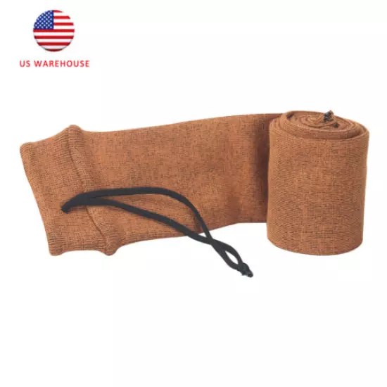 TOURBON Gun Sock Rifle/Shotguns Anti-Rust Silicone Treated Drawstring Closure