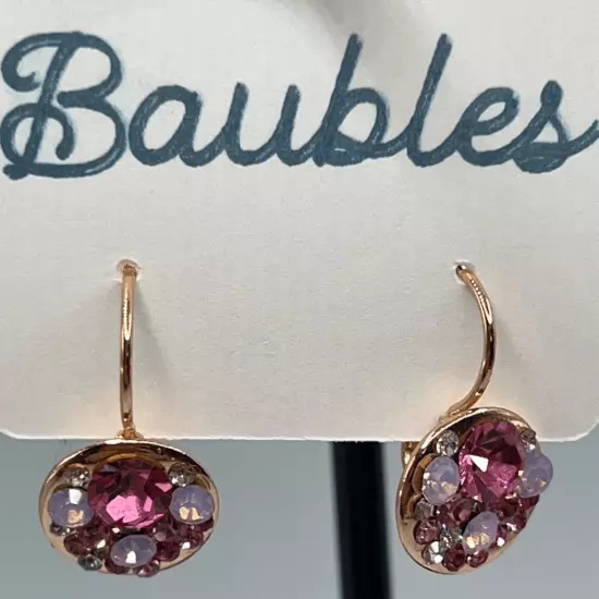 Baubles Gold Pink Dangle Earrings $16 ea or bundle 3/$25