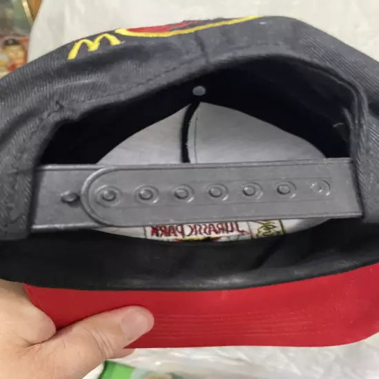 Vintage 1993 Team Jurassic Park Mcdonalds Snapback Hat 90s Rare