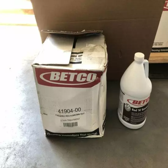 BETCO Red 'N' Brown Out 41904-00 Debrowner Carpet Treatment 1 Gal -NIB of 4