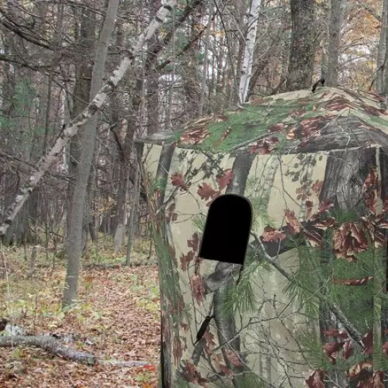 Bowhunting Blind Radar Pop Up Portable Blind Bloodtrail Backwoods Camo Deer Elk