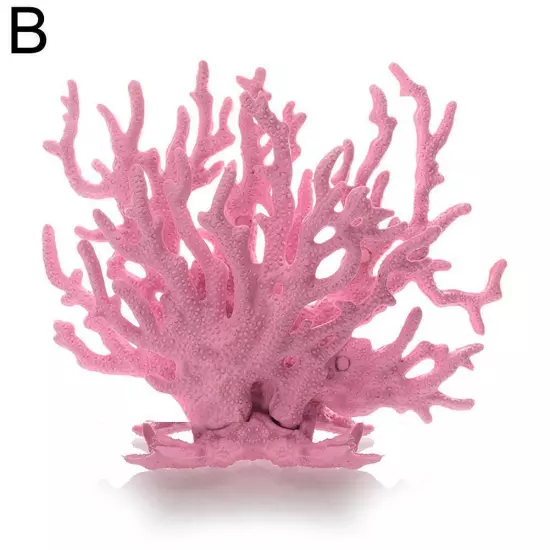 Artificial Coral Ornament Resin Fish Tank Plant Aquarium Decoration^ M2J6