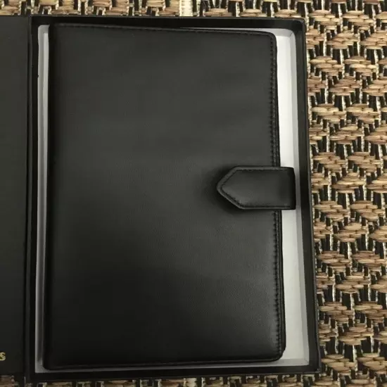 BNIB Beautiful Black Leather Emirates Travel Wallet In Presentation Box