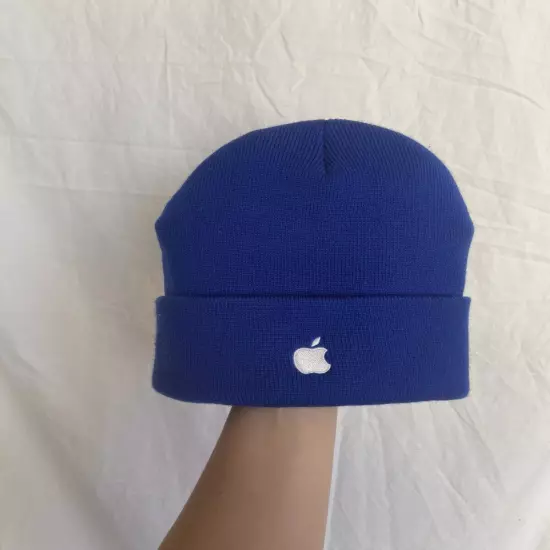 Apple Tech Company Embroidered Beanie Blue OS