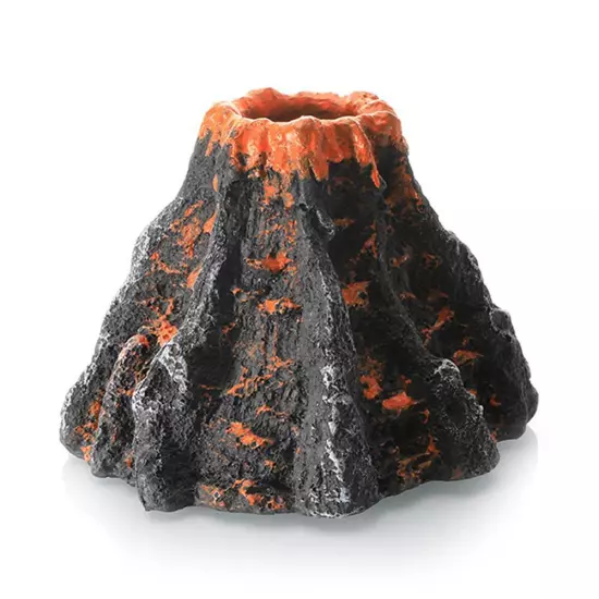 Fish Tank Oxygen Mini Artificial Resin Simulated Volcano Landscape Or