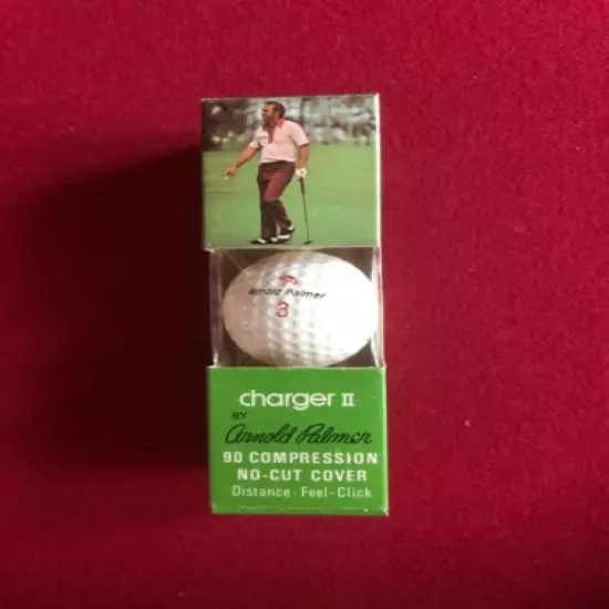 1973, Arnold Palmer, "Un-Opened" Sleeve "Charger II" Golf Balls (Scarce/Vintage)