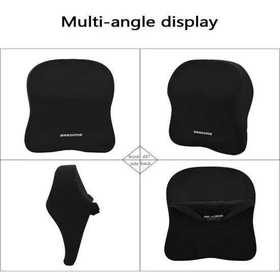 Car Lumbar Back Support Universal Headrest Neck Pillow Lumbar Car Seat Cushion