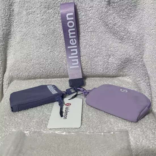 lululemon dual pouch wristlet NWT Purple