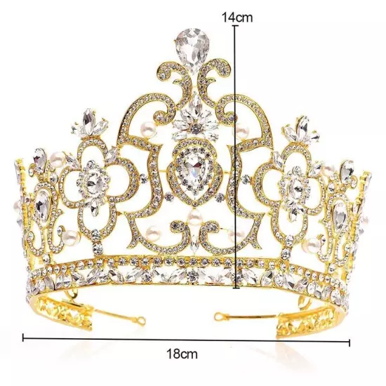 Pageant Tiaras and Crowns Rhinestone Headbands Bride Wedding Hair Accessories