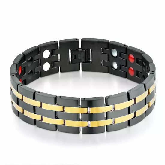 Stainless Steel Magnetic Health Power Bracelet Bagle Chain Link Men's Jewelry