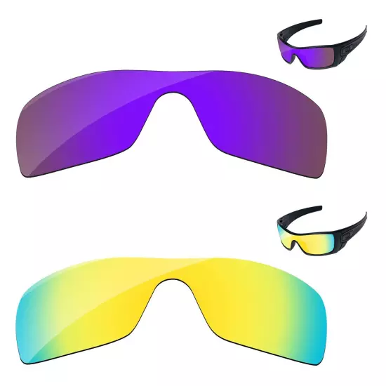 Lensology Polarized Replacement Lenses For-Oakley Batwolf OO9101 Multi-Options