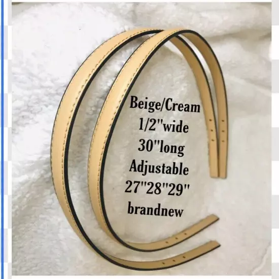 Replacement Straps Beige/cream 1/2”wide NEW