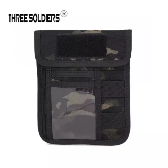 Tactical ID Card Case Holder Neck Lanyard Credit Card Organizer Wallet Pouch