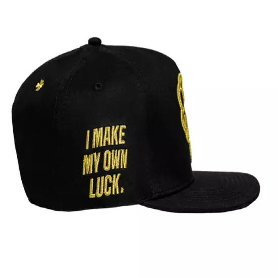 JC HATS SNAPBACK TREBOL BLACK GOLD 1293 BKGD