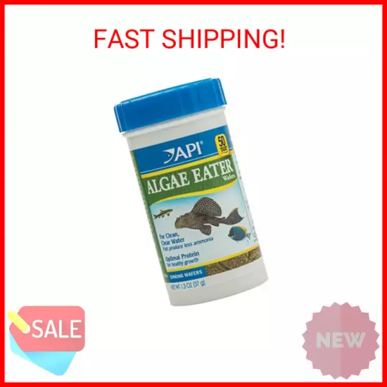 API ALGAE EATER WAFERS Algae Wafer Fish Food 1.3-Ounce Container