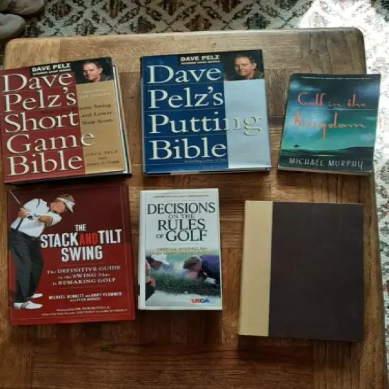 GOLF BOOKS...6 books on different aspects of the golf game