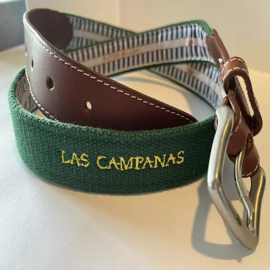 PETER MILLAR- Woven/Embroidered Golf Belt-38-Las Campanas-Sante Fe NM Course