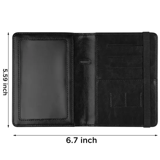 US Passport Holder Leather RFID Blocking Cover Leather Travel Wallet Case Card 