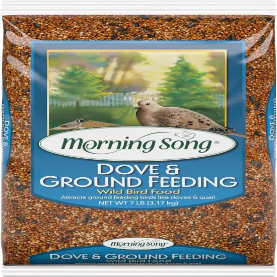 Wild Bird Food, Quail, Pigeon and Dove Food Seed Mix (7lb Bag)