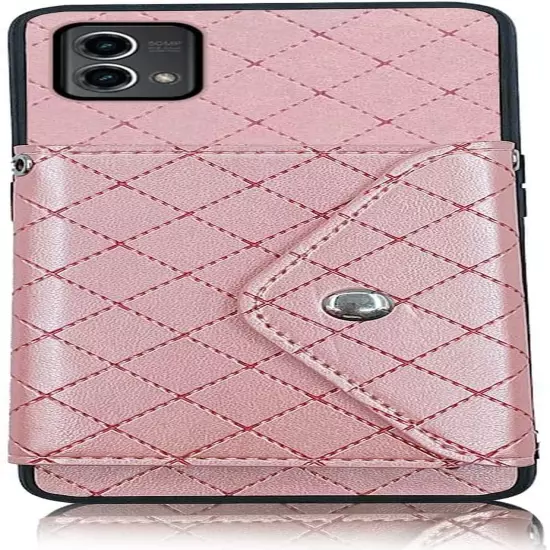 Compatible with Motorola Moto G Stylus 5G 2023 Wallet Case with Crossbody Should