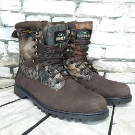 REDHEAD 100% Waterproof Camo Boots HUNTING Oil Resistant Size B6/W8.